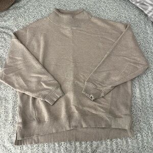 Aerie Ribbed Detail Mockneck Sweater